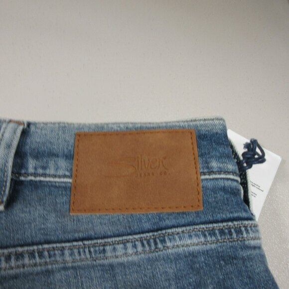 Silver Jeans mens medium wash distressed Eddie Relaxed tapered 42x30 NWT - Picture 8 of 11